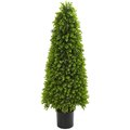 Nearly Naturals 4 in. Eucalyptus Topiary Artificial Tree 9140